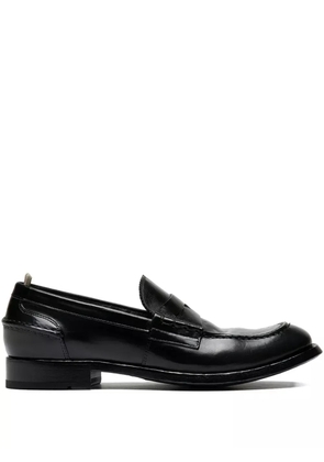 Officine Creative penny leather loafers - Black