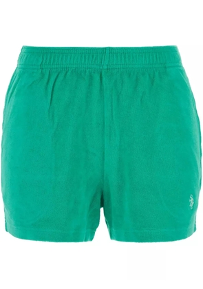 Sporty & Rich SRC velour shorts - Green