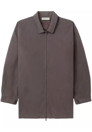 FEAR OF GOD ESSENTIALS zip-up shirt jacket - Purple