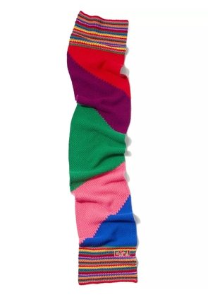 PUCCI colour-block wool scarf - Pink