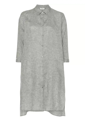 Peserico bead-detail linen shirt - Green