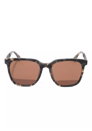 A BATHING APE® engraved square sunglasses - Brown
