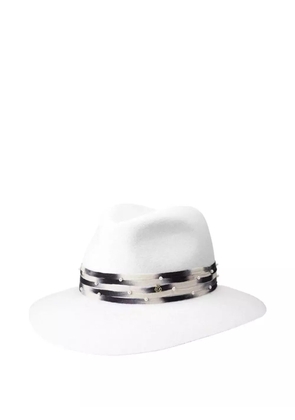 Maison Michel pearl-embellished hat - White