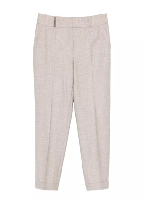 Peserico cuffed cropped trousers - Neutrals