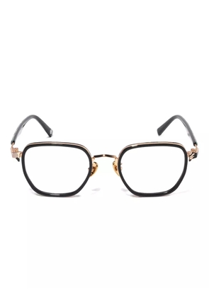 A BATHING APE® shark-motif round glasses - Black