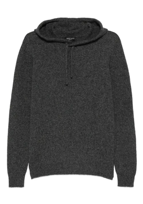 Roberto Collina knitted hoodie - Grey