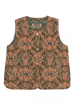 Barbour x FARM Rio Fernanda quilted gilet - Green