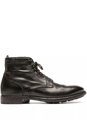Officine Creative Prince lace-up leather boots - Brown