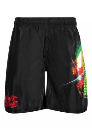 Pleasures x Daft Punk graphic track shorts - Black