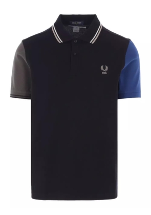 Comme des Garçons Homme colour-block logo polo shirt - Black