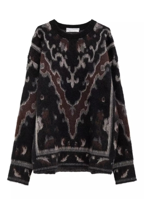 Cristaseya patterned sweater - Black