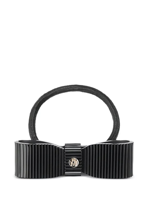 Maison Michel Margaret bow-detail hair scrunchie - Black