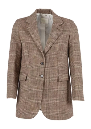 Circolo 1901 checked two-button blazer - Brown