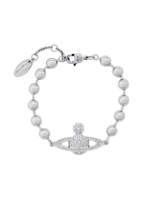 Vivienne Westwood Orb-plaque bead bracelet - Silver