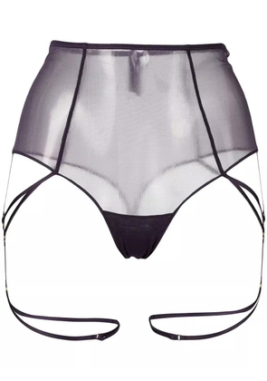 Maison Close L'Amoureuse string leg-strap briefs - Purple