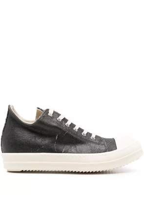 Rick Owens DRKSHDW lace-up printed sneakers - Black