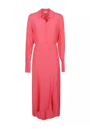 Patrizia Pepe collar-detail midi dress - Pink