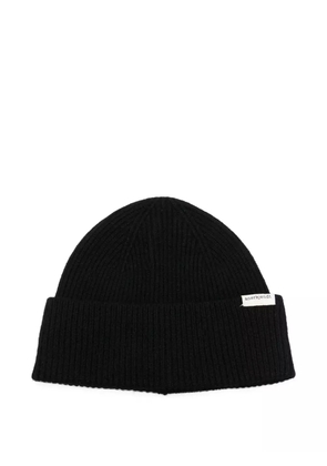 ANERKJENDT ribbed wool hat - Black