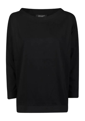 Aragona boat-neck sweater - Black