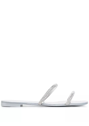 Giuseppe Zanotti crystal embellished sandals - Silver