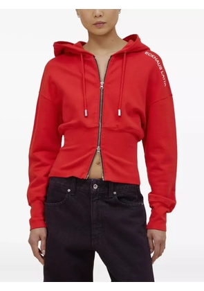 Eckhaus Latta zip-up hoodie - Red