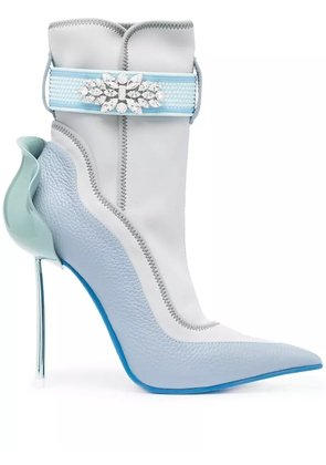 Le Silla crystal-embellished ankle boots - Blue