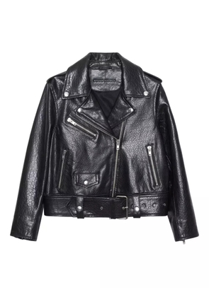 STAND STUDIO leather biker jacket - Black