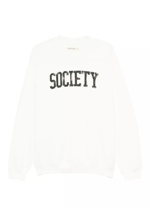 THE NEW SOCIETY logo-print sweatshirt - White