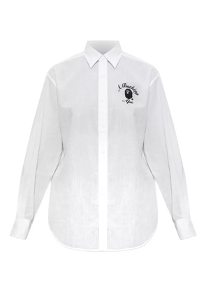 A BATHING APE® cotton shirt - White