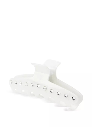 Maison Michel crystal-embellished claw hair clip - White