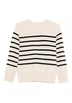 YERSE striped round-neck sweater - Neutrals