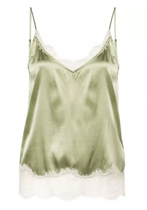 Max & Moi Tia floral-lace top - Green