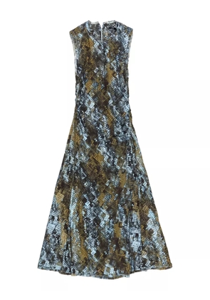 Bimba y Lola snakeskin-print dress - Blue