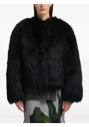 Marni shearling fluffy jacket - Black