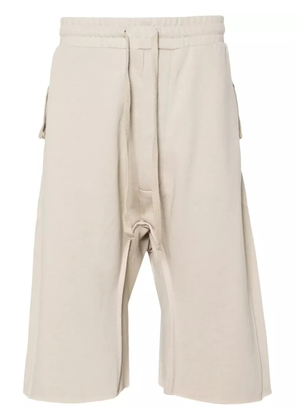 Thom Krom drawstring cotton track shorts - Neutrals