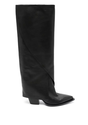 Elena Iachi 80mm leather boots - Black