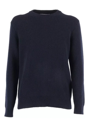 Ballantyne round-neck ribbed sweater - Blue