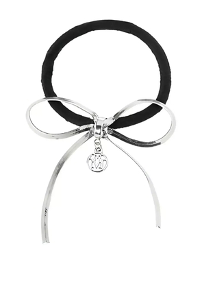 Maison Michel Mya bow-embellishment hair scrunchie - Silver