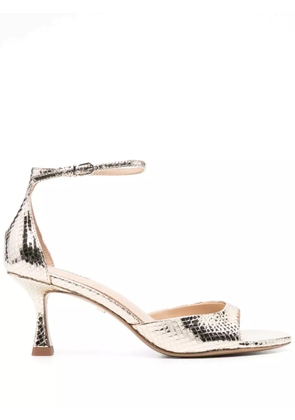 Lola Cruz 65mm leather sandals - Gold