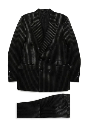 TOM FORD striped double-breasted suits - Black