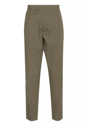 Low Brand poplin pleated tapered trousers - Green