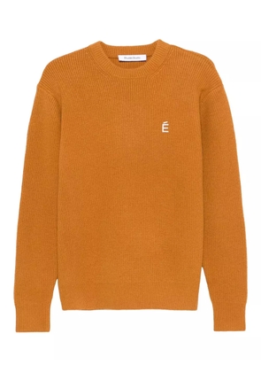 Études Studio ribbed round-neck sweater - Orange