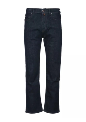 Jacob Cohën logo-patch jeans - Blue