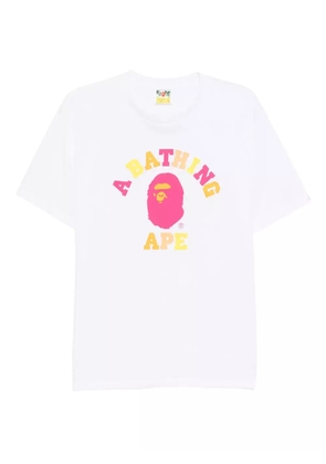 A BATHING APE® printed T-shirt - White