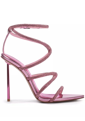 Le Silla Bella crystal-embellished wrap sandals - Pink