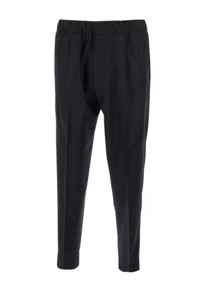 Low Brand elastic-waist trousers - Black