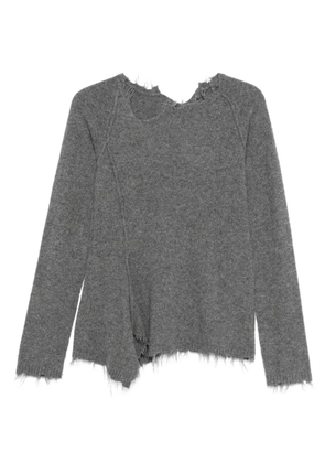 Rundholz frayed sweater - Grey