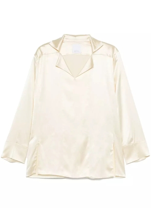 Bevza stand-up collar blouse - Neutrals
