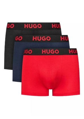 BOSS logo-waistband boxers (set of three) - Black