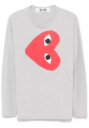 Comme Des Garçons Play side heart-print T-shirt - Grey